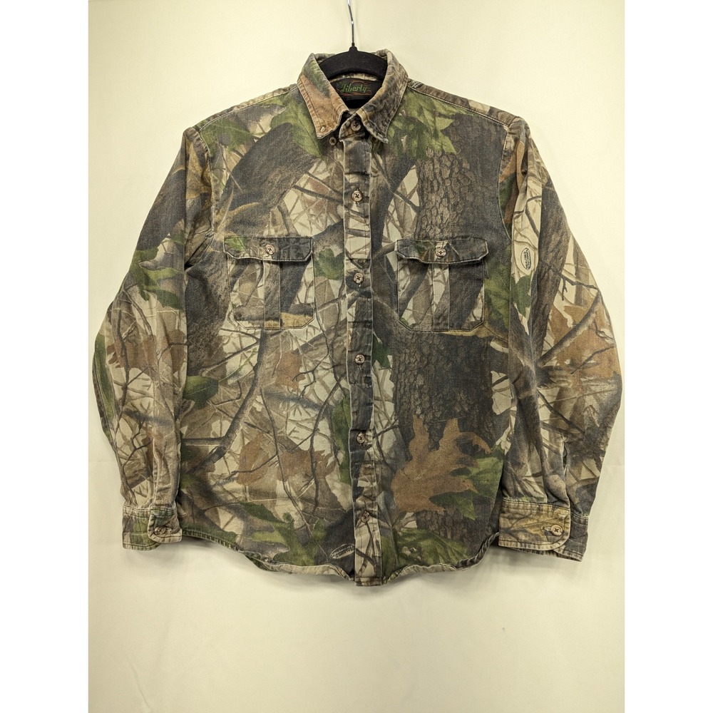 Liberty‎ Youth Camouflage Shirt Long Sleeve Button Up Hunting Large Regular